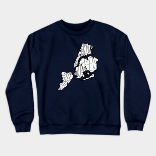 Five Boroughs NYC Map Crewneck Sweatshirt